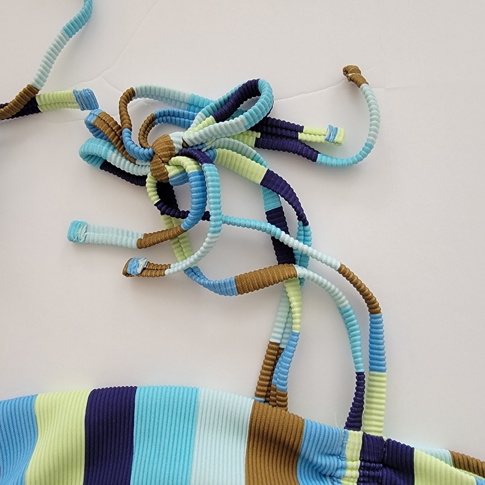 Aerie Ribbed 2 Piece Bandeau Bikini - Picture 7 of 15